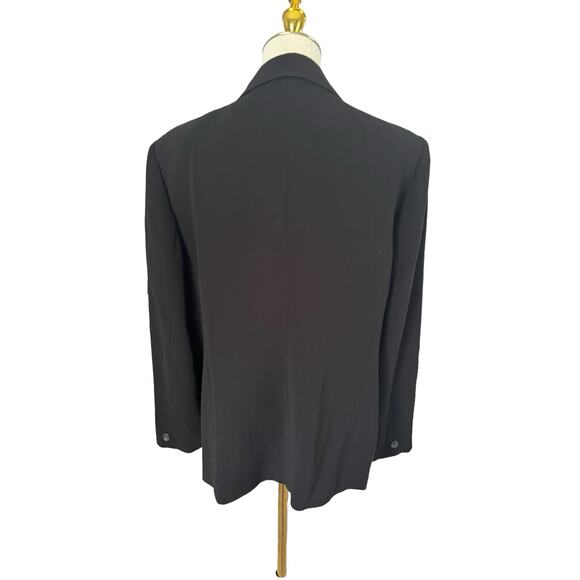 Marina Rinaldi Black Classic Italian Blazer Jacket Giacca Tailored Plus Size - Picture 10 of 14